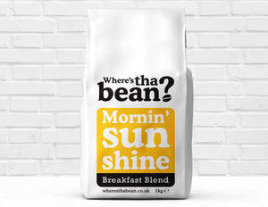 Where's Tha Bean - Mornin' Sunshine Breakfast Blend Coffee Beans 1kg Best Coffee UK