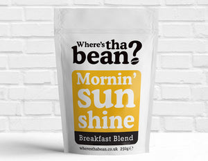 Where's Tha Bean - Mornin' Sunshine Breakfast Blend Filter Coffee 250g Best Coffee UK