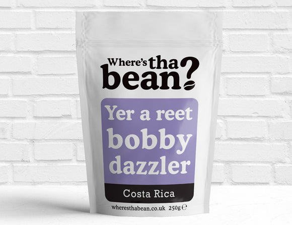 Where's Tha Bean - Reet Bobby Dazzler Costa Rica Filter Coffee 250g Best Coffee UK